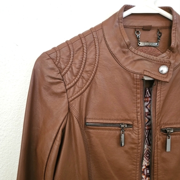 Jou Jou Moto Faux Leather Jacket - Picture 3 of 7